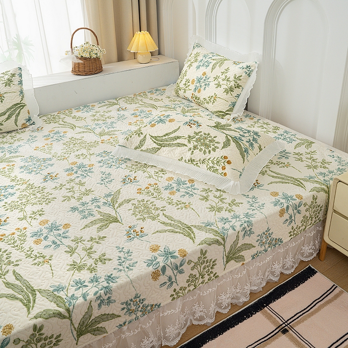 91家纺网 家纺一手货源 找家纺 冬然 2024新款牛奶绒床盖榻榻米床盖炕盖浪漫花季