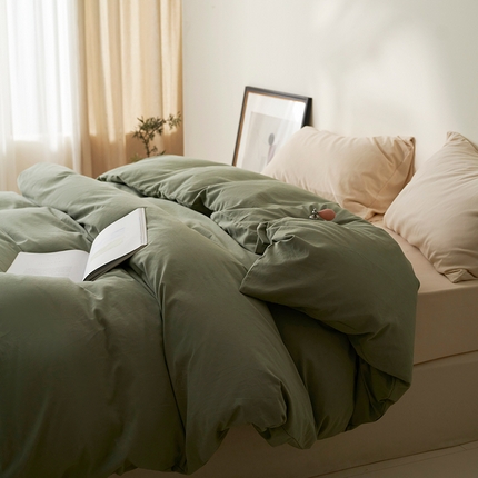 91家纺网 家纺一手货源 找家纺 （总）2024新款全棉加厚磨毛纯色单被套