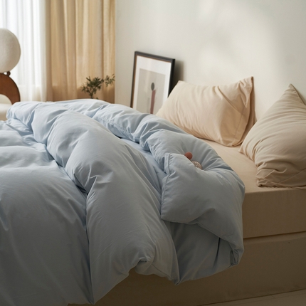 91家纺网 家纺一手货源 找家纺 （总）2024新款全棉加厚磨毛纯色单被套