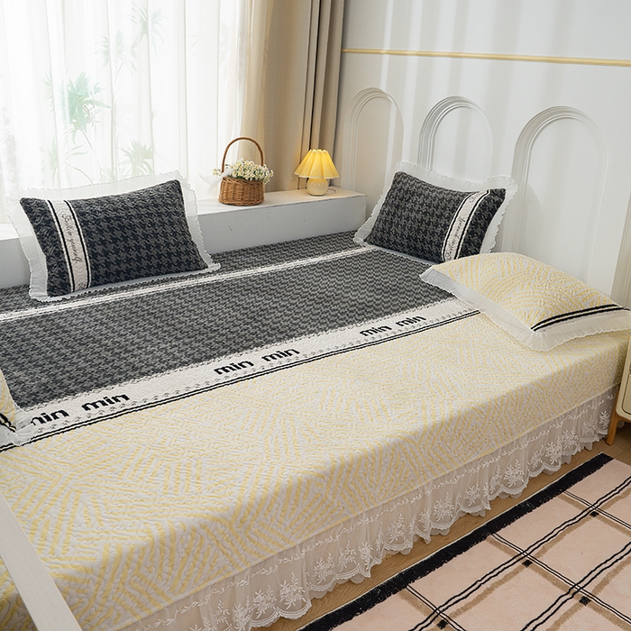 91家纺网 家纺一手货源 找家纺 冬然 2024新款牛奶绒床盖榻榻米床盖炕盖卢卡西
