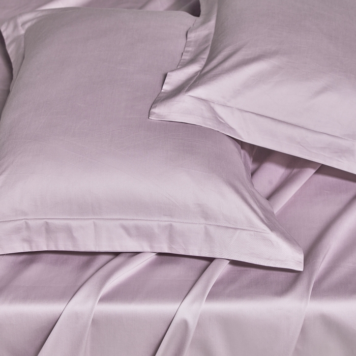 91家纺网 家纺一手货源 找家纺 轩和家居 2024新款A类50S贡缎长绒棉单枕套系列 丹麦紫