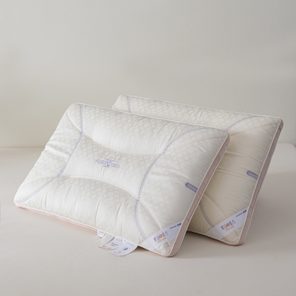 91家纺网 家纺一手货源 找家纺 （总）麦肯锡 2024新款蚕丝硅胶透气枕-产品图48*74cm