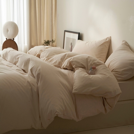 91家纺网 家纺一手货源 找家纺 （总）2024新款全棉加厚磨毛纯色单被套