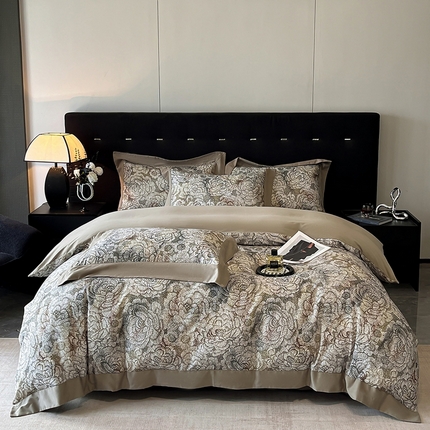 91家纺网 家纺一手货源 找家纺 （总）慕晨 2024新款全棉磨毛数码印花四件套