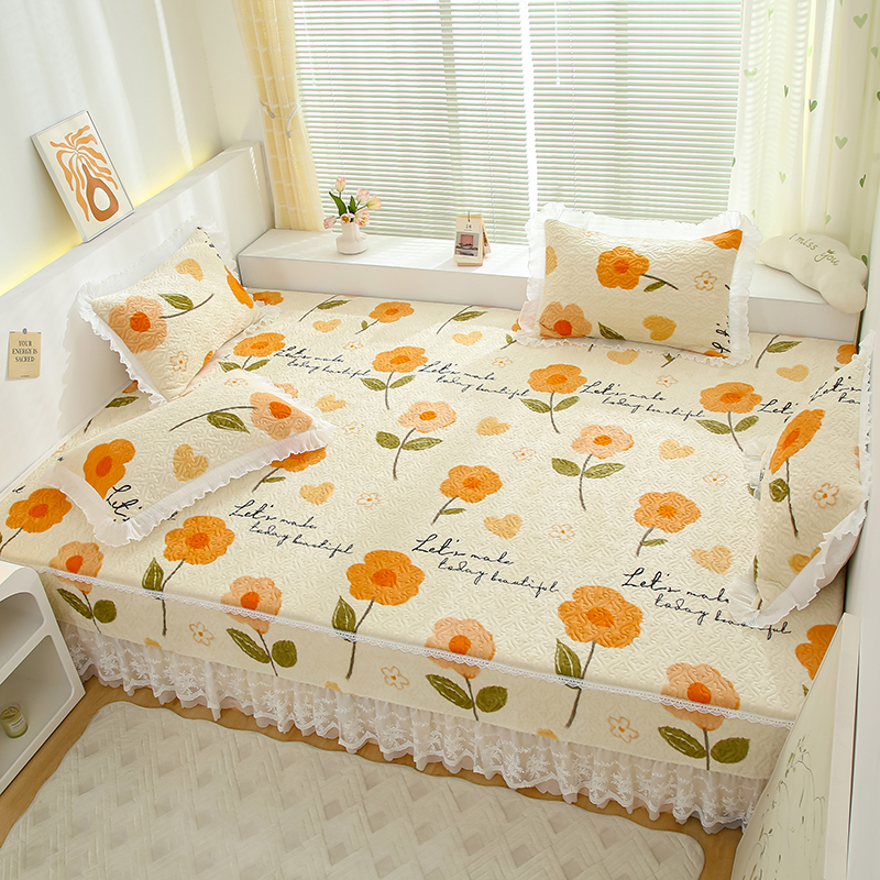 91家纺网 家纺一手货源 找家纺 （总）冬然 2025新款牛奶绒床盖榻榻米床盖炕盖