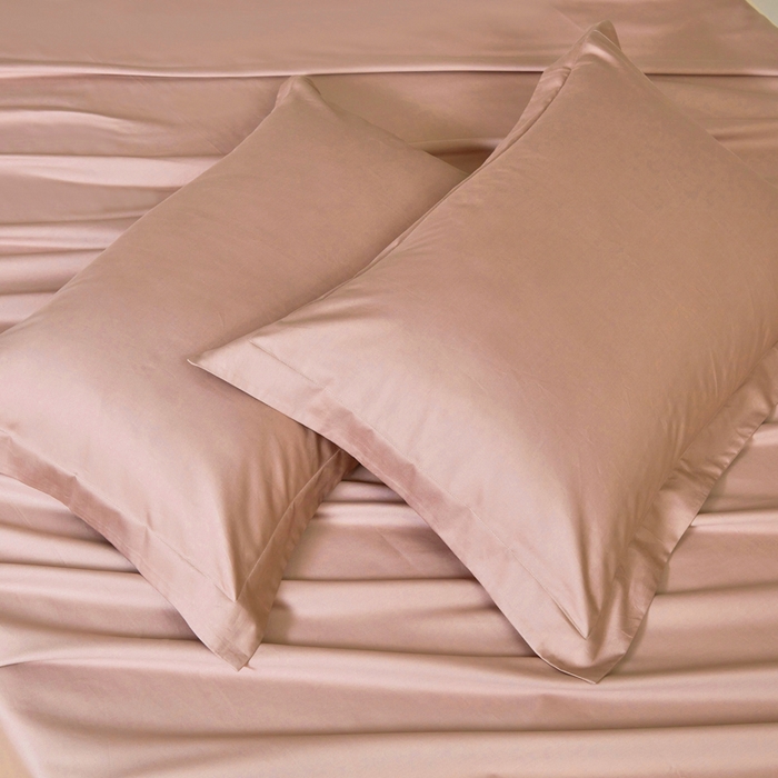 91家纺网 家纺一手货源 找家纺 轩和家居 2024新款A类50S贡缎长绒棉单枕套系列 罗卡芙