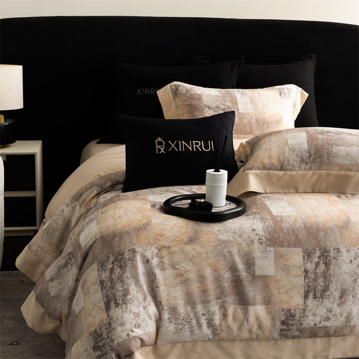 91家纺网 家纺一手货源 找家纺 馨蕊家居 2024新款100s金太阳艾阳绒磨毛系列-瑰丽 瑰丽-黄