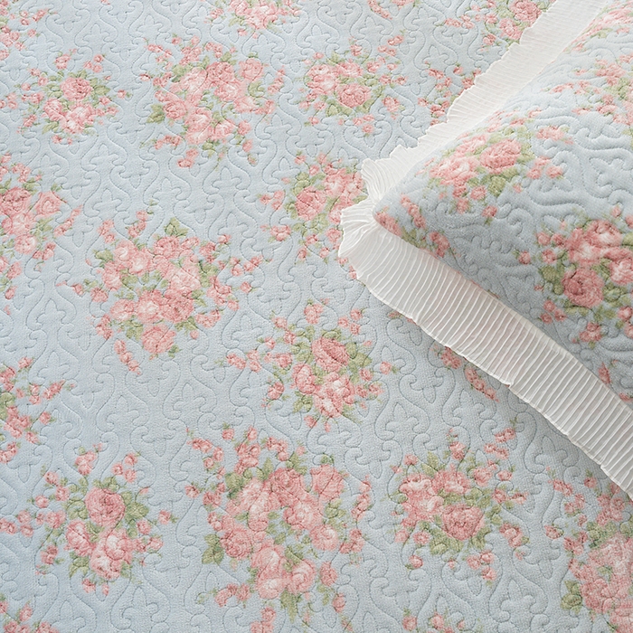 91家纺网 家纺一手货源 找家纺 冬然 2024新款牛奶绒床盖榻榻米床盖炕盖初夏