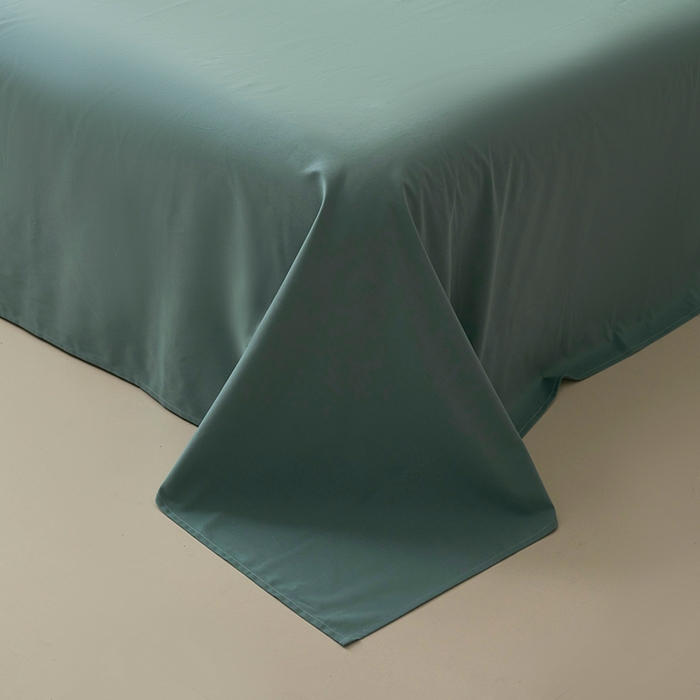 91家纺网 家纺一手货源 找家纺 2024新款全棉加厚磨毛纯色单床单系列 尼罗河蓝