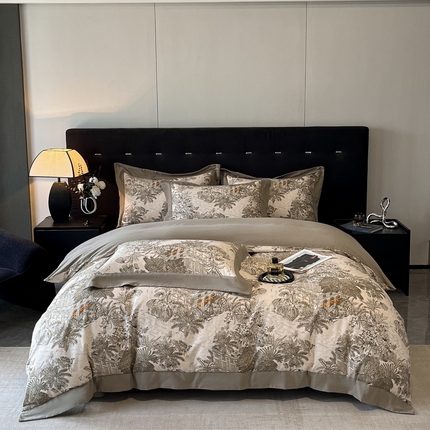 91家纺网 家纺一手货源 找家纺 （总）慕晨 2024新款全棉磨毛数码印花四件套