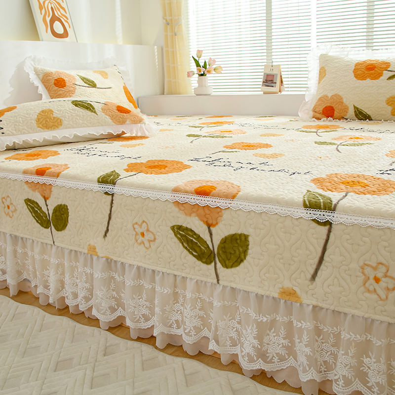 91家纺网 家纺一手货源 找家纺 （总）冬然 2025新款牛奶绒床盖榻榻米床盖炕盖