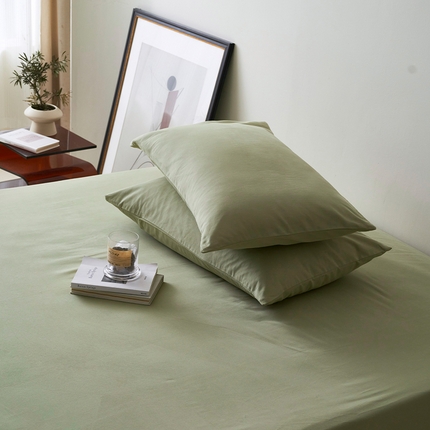 91家纺网 家纺一手货源 找家纺 （总）2024新款全棉加厚磨毛纯色单枕套系列