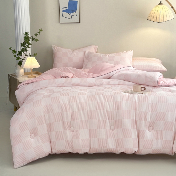 91家纺网 家纺一手货源 找家纺 （总）吾诺家居 2024 大提花格子秋冬被被子被芯春秋被夏被