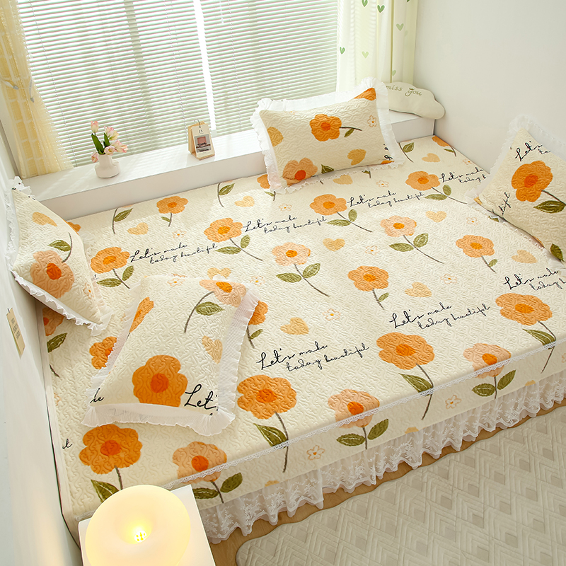 91家纺网 家纺一手货源 找家纺 （总）冬然 2025新款牛奶绒床盖榻榻米床盖炕盖