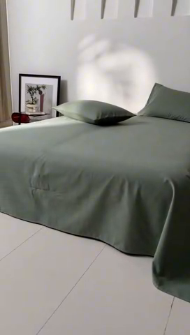 91家纺网 家纺一手货源 找家纺 2024新款全棉加厚磨毛纯色单床单系列 尼罗河蓝