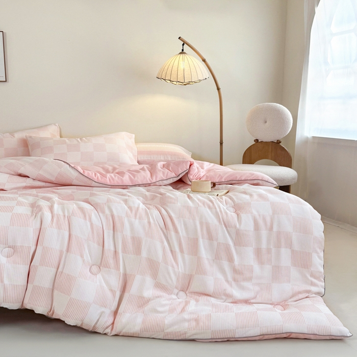 91家纺网 家纺一手货源 找家纺 （总）吾诺家居 2024 大提花格子秋冬被被子被芯春秋被夏被