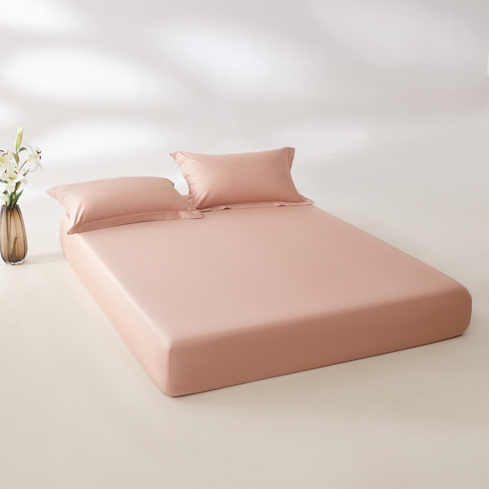 91家纺网 家纺一手货源 找家纺 轩和家居 2024新款A类50S贡缎长绒棉单床笠系列 罗卡芙