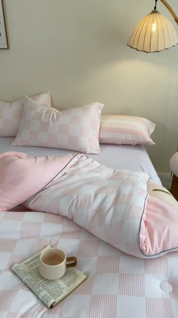 91家纺网 家纺一手货源 找家纺 （总）吾诺家居 2024 大提花格子秋冬被被子被芯春秋被夏被