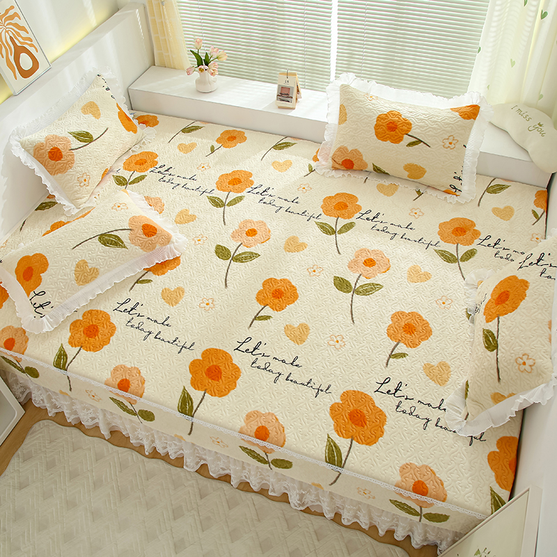 91家纺网 家纺一手货源 找家纺 （总）冬然 2025新款牛奶绒床盖榻榻米床盖炕盖