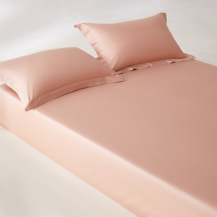 91家纺网 家纺一手货源 找家纺 轩和家居 2024新款A类50S贡缎长绒棉单床笠系列 罗卡芙