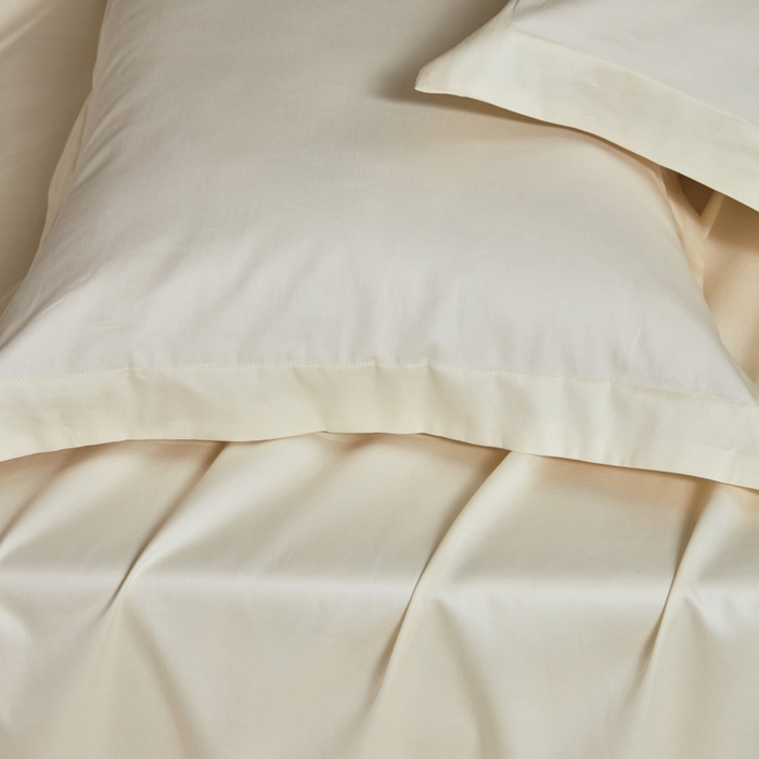 91家纺网 家纺一手货源 找家纺 轩和家居 2024新款A类50S贡缎长绒棉单床单系列 奶芋黄