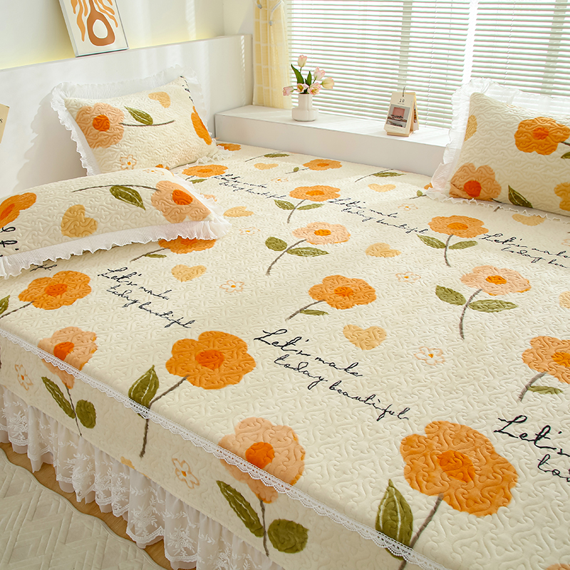 91家纺网 家纺一手货源 找家纺 （总）冬然 2025新款牛奶绒床盖榻榻米床盖炕盖