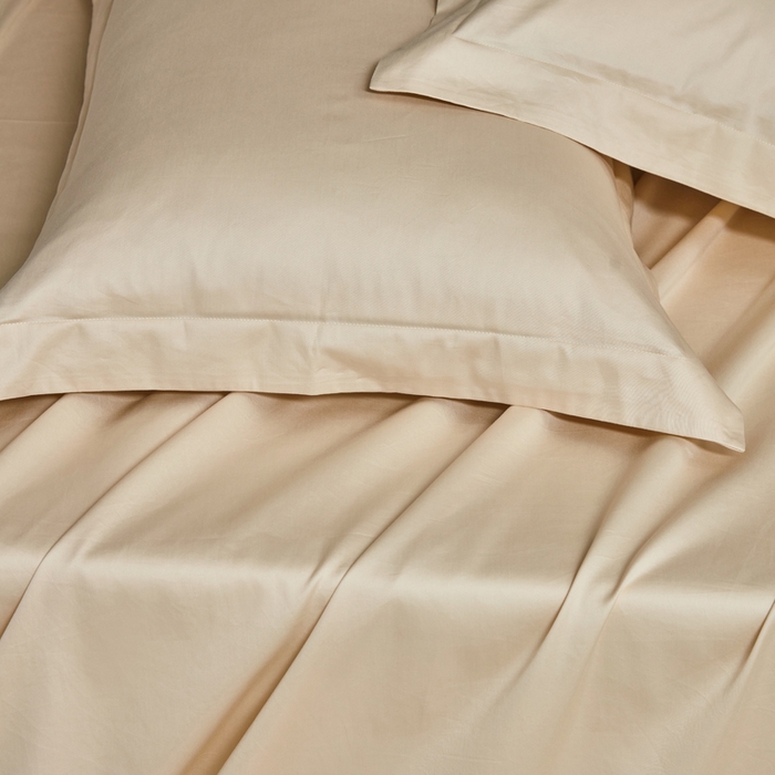 91家纺网 家纺一手货源 找家纺 轩和家居 2024新款A类50S贡缎长绒棉单枕套系列 浅香槟