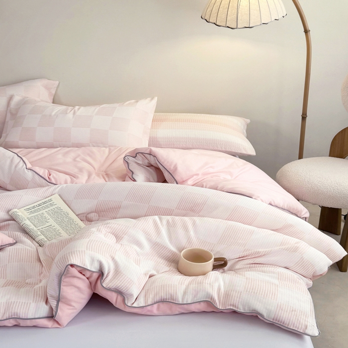 91家纺网 家纺一手货源 找家纺 （总）吾诺家居 2024 大提花格子秋冬被被子被芯春秋被夏被