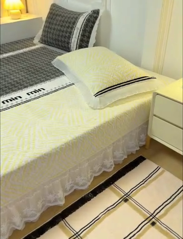 91家纺网 家纺一手货源 找家纺 冬然 2024新款牛奶绒床盖榻榻米床盖炕盖卢卡西