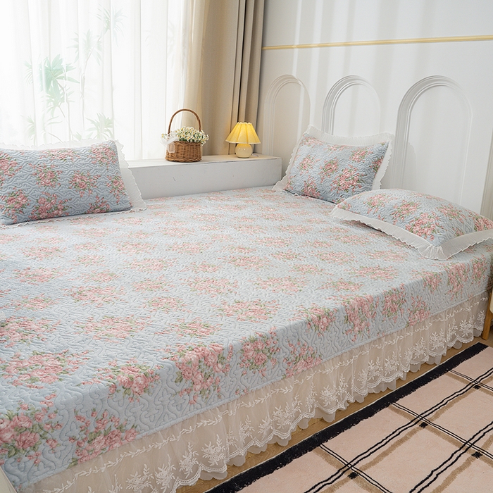 91家纺网 家纺一手货源 找家纺 冬然 2024新款牛奶绒床盖榻榻米床盖炕盖初夏