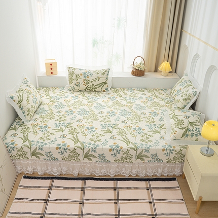 冬然 2024新款牛奶绒床盖榻榻米床盖炕盖浪漫花季
