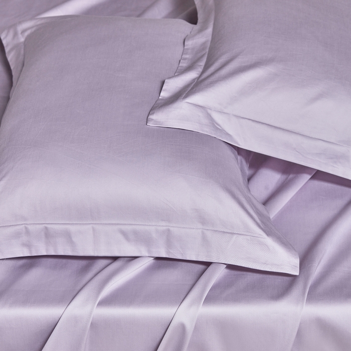 91家纺网 家纺一手货源 找家纺 轩和家居 2024新款A类50S贡缎长绒棉单枕套系列 仙仙紫