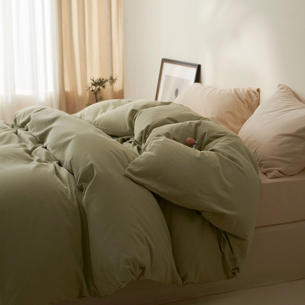 91家纺网 家纺一手货源 找家纺 （总）2024新款全棉加厚磨毛纯色单被套