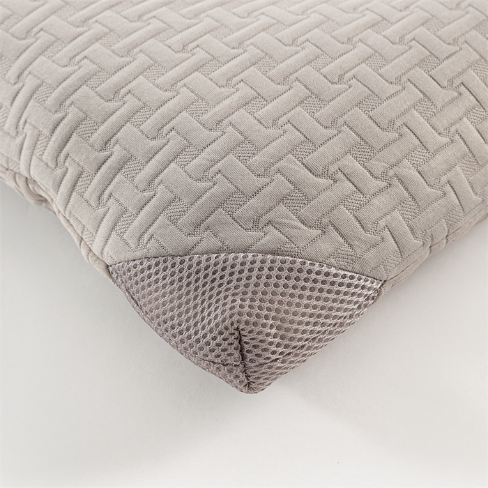 91家纺网 家纺一手货源 找家纺 芯奇想 2024新款柔·针织水洗中低枕 母婴级A类 灰色45*70cm