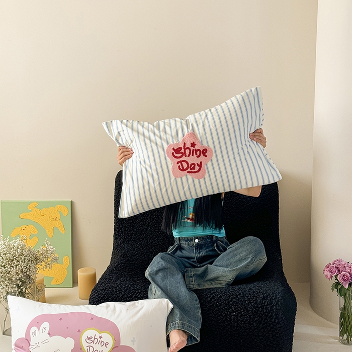 91家纺网 家纺一手货源 找家纺 2024新款全棉数码毛巾绣ins系列四件套 沙发兔