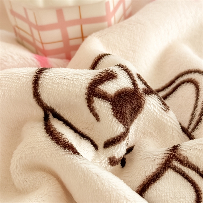 91家纺网 家纺一手货源 找家纺 我心家纺 2024新款高克重羊羔绒毛毯毯子 俏皮熊