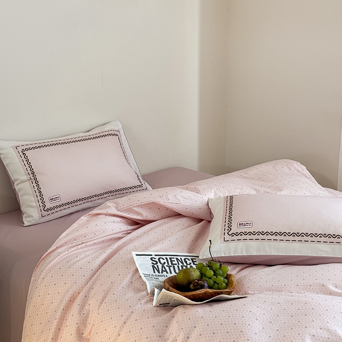 91家纺网 家纺一手货源 找家纺 （总）2024新款全棉13370数码印花四件套-塔可可系列第一组