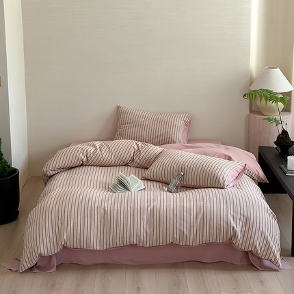 （总）2024新款全棉水洗提花工艺四件套-时光巴黎