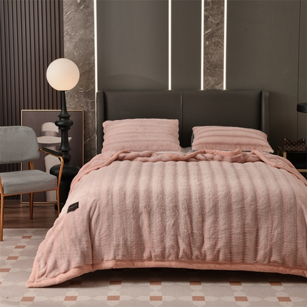 91家纺网 家纺一手货源 找家纺 （总）宜派家纺 2025新款轻奢现代貂皮草毛毯拉舍尔毛毯云毯双层加厚