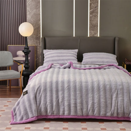 91家纺网 家纺一手货源 找家纺 （总）宜派家纺 2025新款轻奢现代貂皮草毛毯拉舍尔毛毯云毯双层加厚