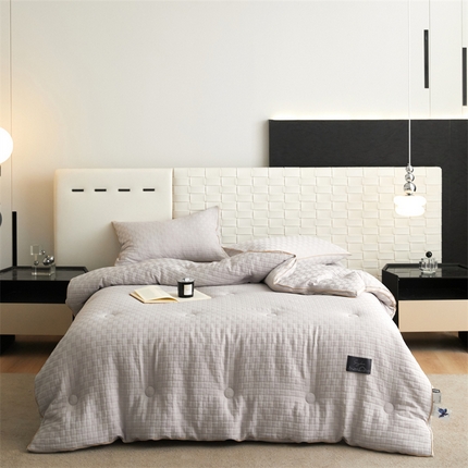 91家纺网 家纺一手货源 找家纺 （总）头等舱 2025新款华肤格A类提花立体大豆抗菌秋冬被