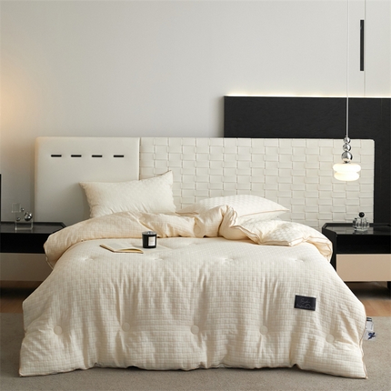 91家纺网 家纺一手货源 找家纺 （总）头等舱 2025新款华肤格A类提花立体大豆抗菌秋冬被