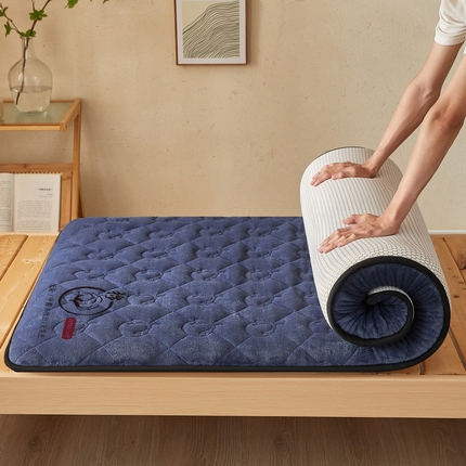 91家纺网 家纺一手货源 找家纺 （总）2024新款牛奶绒棉花床垫【床垫遮盖物】-学生款