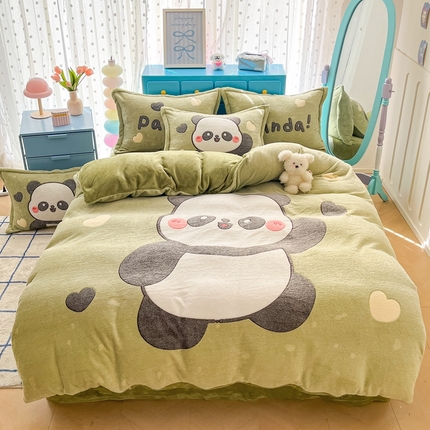 91家纺网 家纺一手货源 找家纺 （总）川悦生活 2024新款大版雪花绒四件套