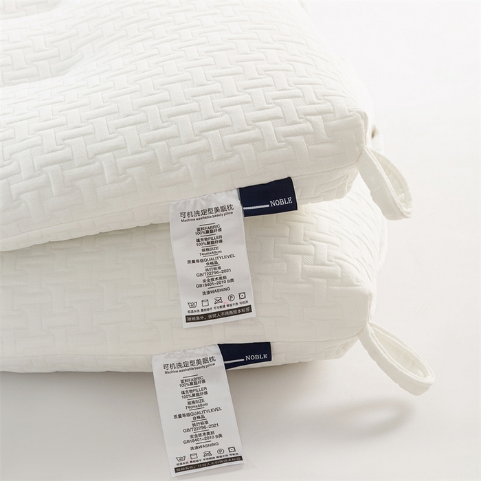 91家纺网 家纺一手货源 找家纺 芯奇想 2024新款柔·针织水洗中低枕 母婴级A类 白色45*70cm