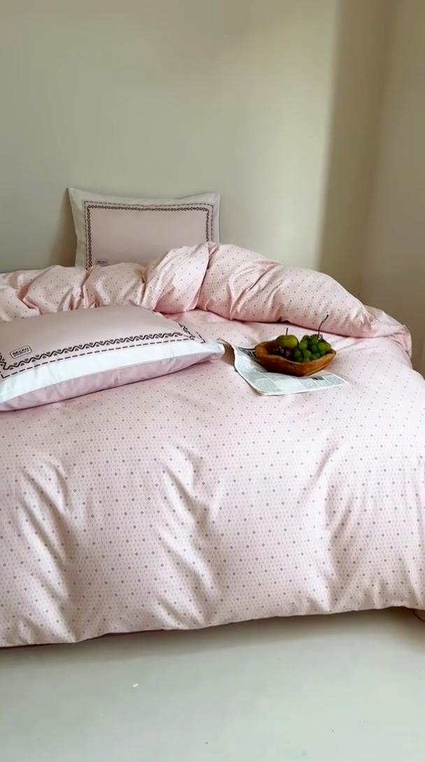 91家纺网 家纺一手货源 找家纺 （总）2024新款全棉13370数码印花四件套-塔可可系列第二组