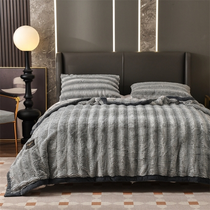 91家纺网 家纺一手货源 找家纺 （总）宜派家纺 2025新款轻奢现代貂皮草毛毯拉舍尔毛毯云毯双层加厚