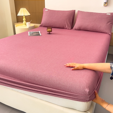 91家纺网 家纺一手货源 找家纺 （总）2024新款色织提花磨毛床笠三件套