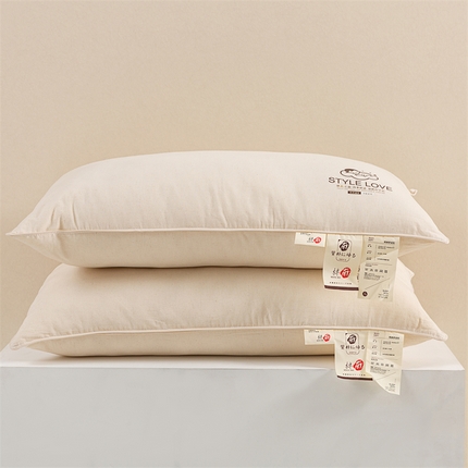 芯奇想 2024新款style 本色棉麻枕 枕头枕芯 棉麻舒适枕-单边款-中枕48*74