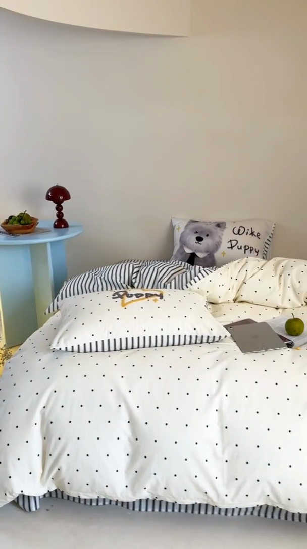 91家纺网 家纺一手货源 找家纺 （总）2024新款全棉数码毛巾绣ins系列四件套